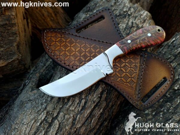 Handmade Cowboy Knife with 440C Steel Blade and Pinecone Handle – HG Knives.